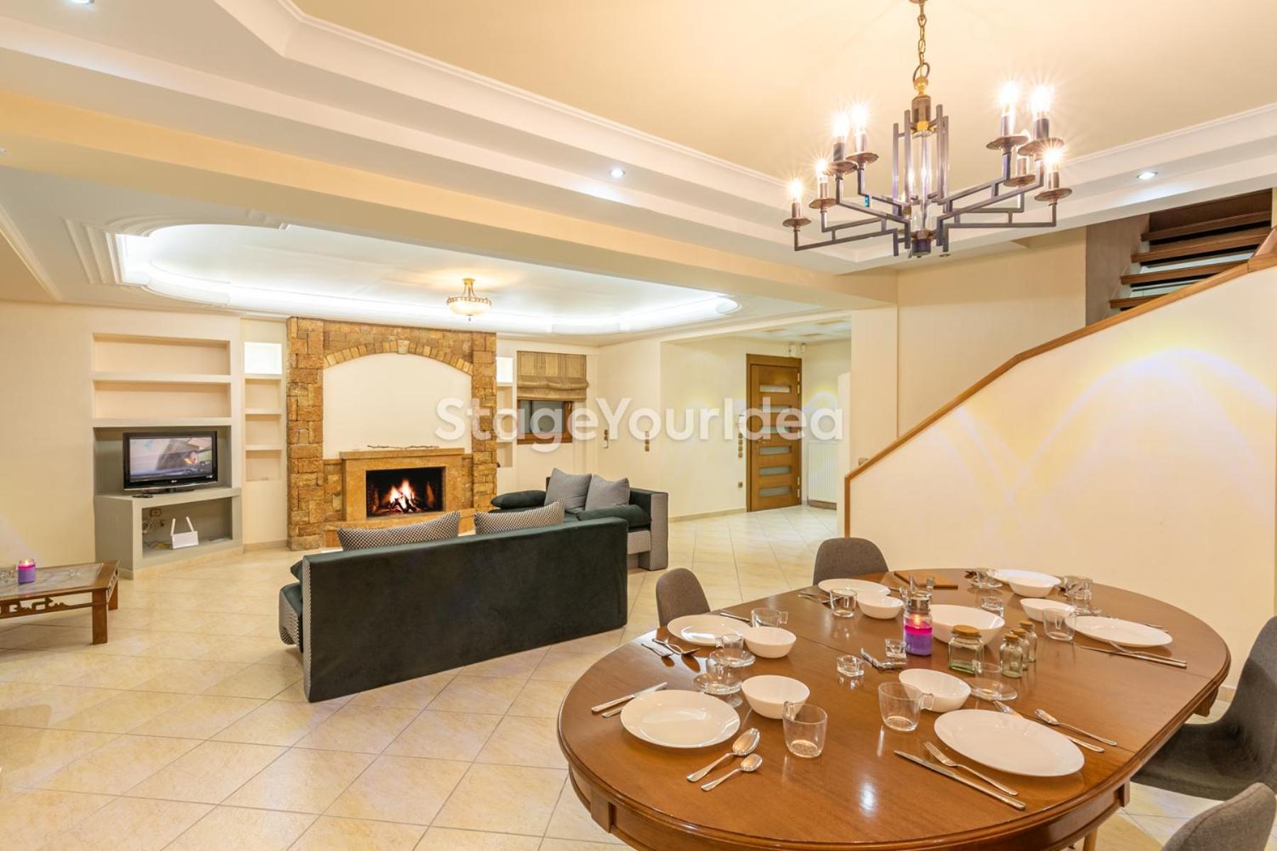 Luxury Appartment, Only 7 Minutes From Thessaloniki Airport And 15 Minutes From City Center ,For 8-23 People Also For Gatherings And Parties Neon Rysion Exterior foto